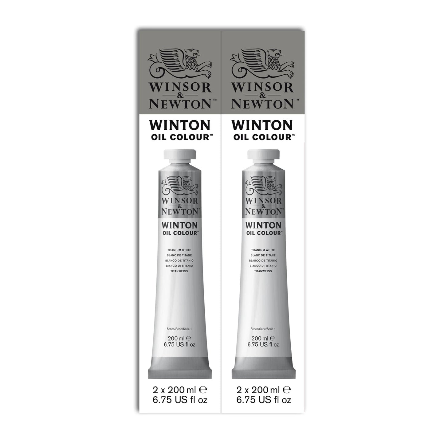 W&N WINTON ÖLFARBE DOPPELPACK 2 X 200ML TUBE TITANWEISS