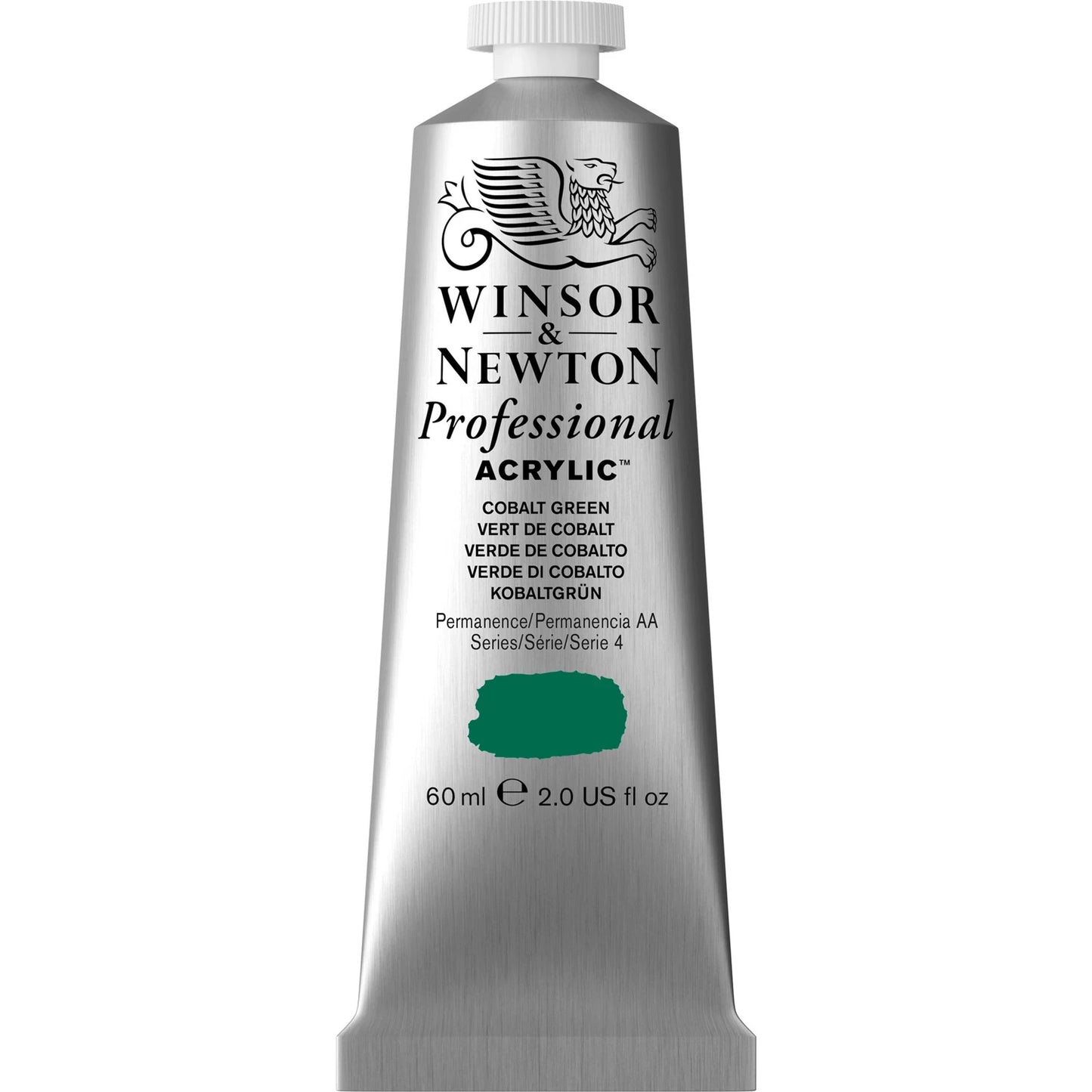 W&N PROF. COULEUR ACRYLIQUE TUBE 60ML VERT COBALT