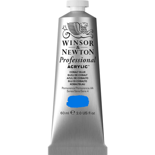 W&N PROF. COULEUR ACRYLIQUE TUBE 60ML BLEU COBALT