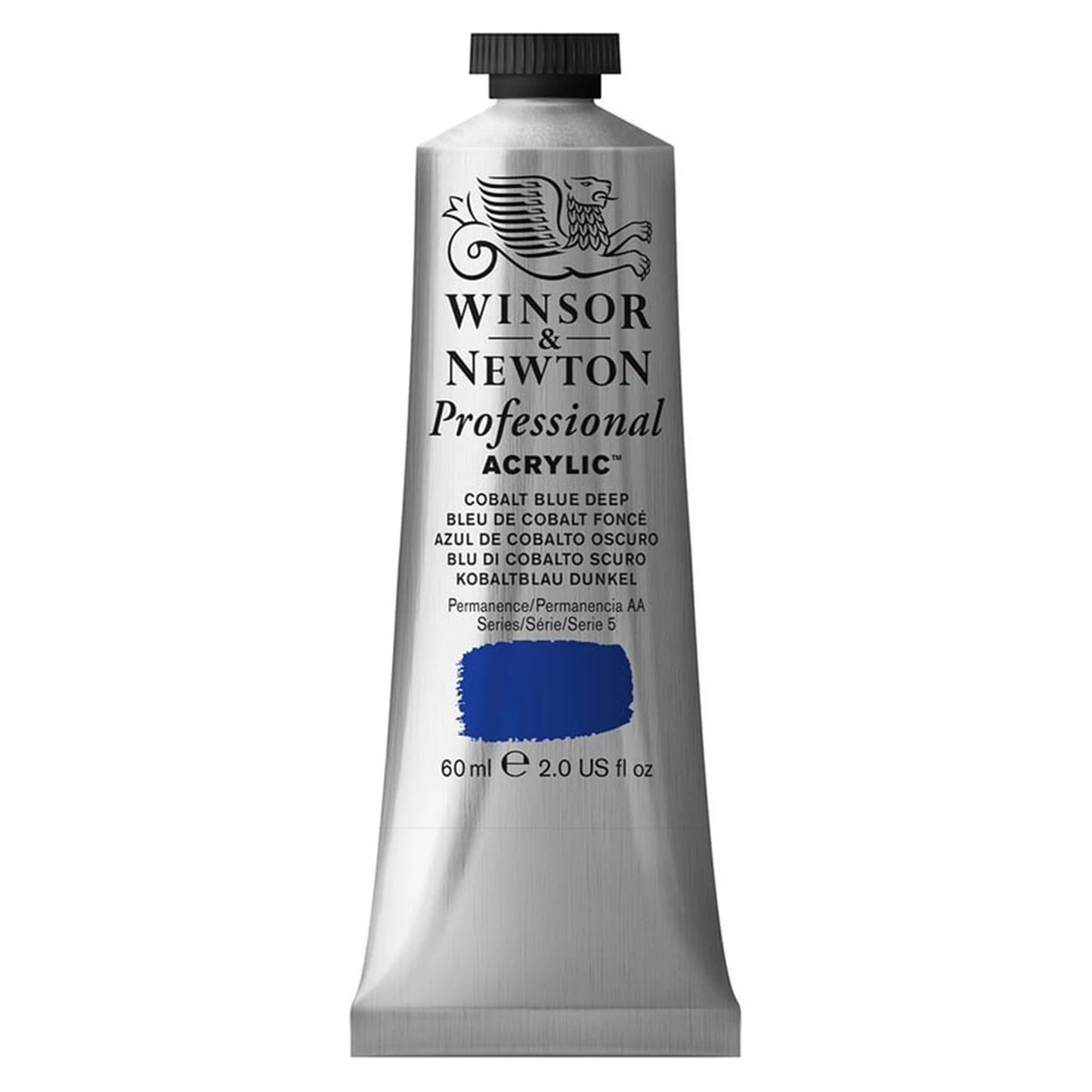 W&N PROF. COULEUR ACRYLIQUE TUBE DE 60ML BLEU COBALT FONCÉ
