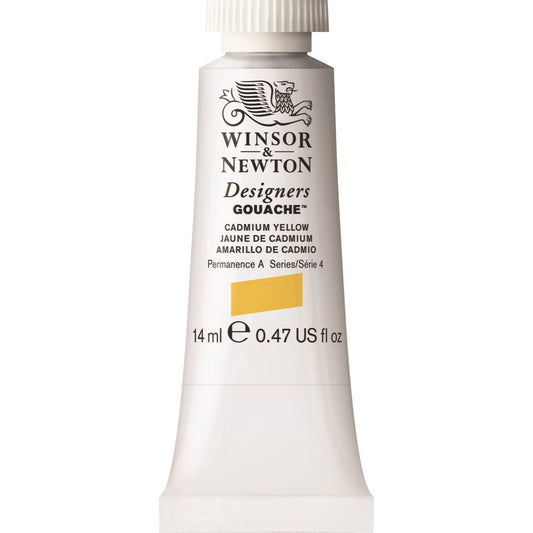 W&N DESIGNERS GOUACHE TUBE 14ML JAUNE DE CADMIUM