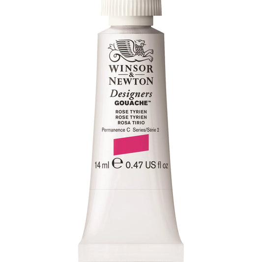 W&N DESIGNERS GOUACHE TUBE 14ML ROSE DE TYR