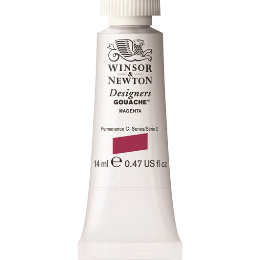 W&N DESIGNERS GOUACHE TUBE 14ML MAGENTA
