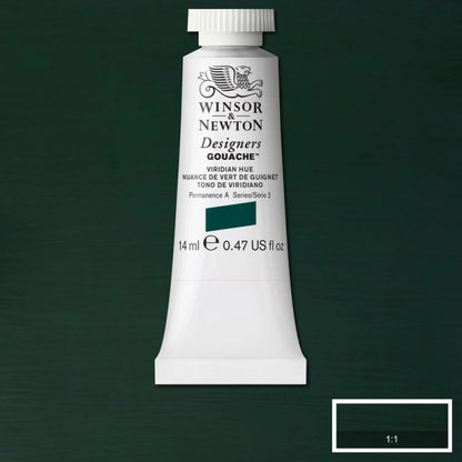 W&N DESIGNERS GOUACHE TUBE DE 14 ML COULEUR VIRIDIAN