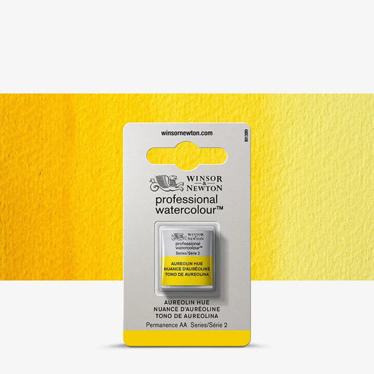 W&N PRO AQUARELLE 1/2 GODET 417 AUREOLIN HUE