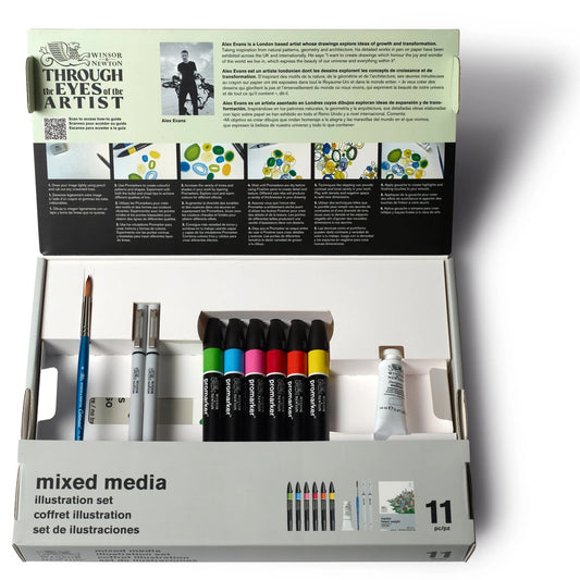 COFFRET MULTI-MÉDIAS W&N - ILLUSTRATION