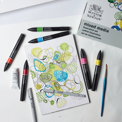 COFFRET MULTI-MÉDIAS W&N - ILLUSTRATION