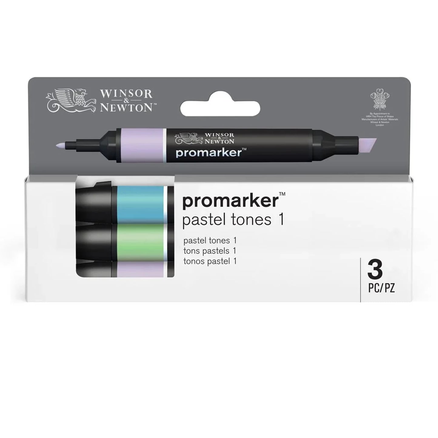 W&N PROMARKER SET 3 PIÈCES TEINTES PASTEL 1