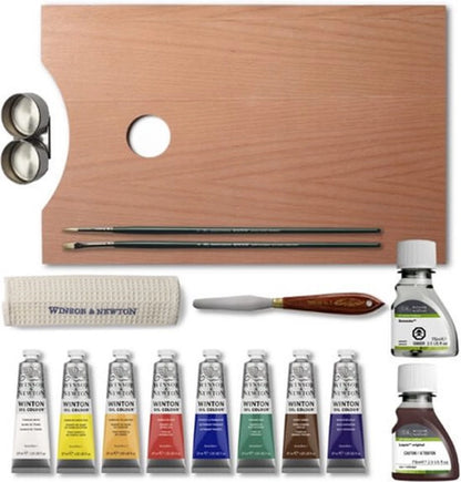 W&N WINTON ÖL MALKASTEN HOLZ "THE ESSENTIALS" 15-TLG