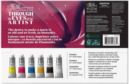 W&N GRIFFIN ANFÄNGERSET ÖL-FARBE 6X37ML