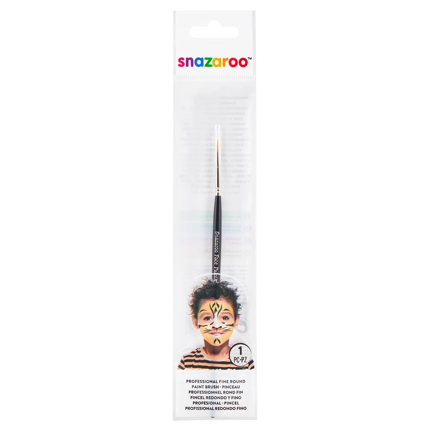 SNAZAROO PINCEAU ROND FIN, NOIR