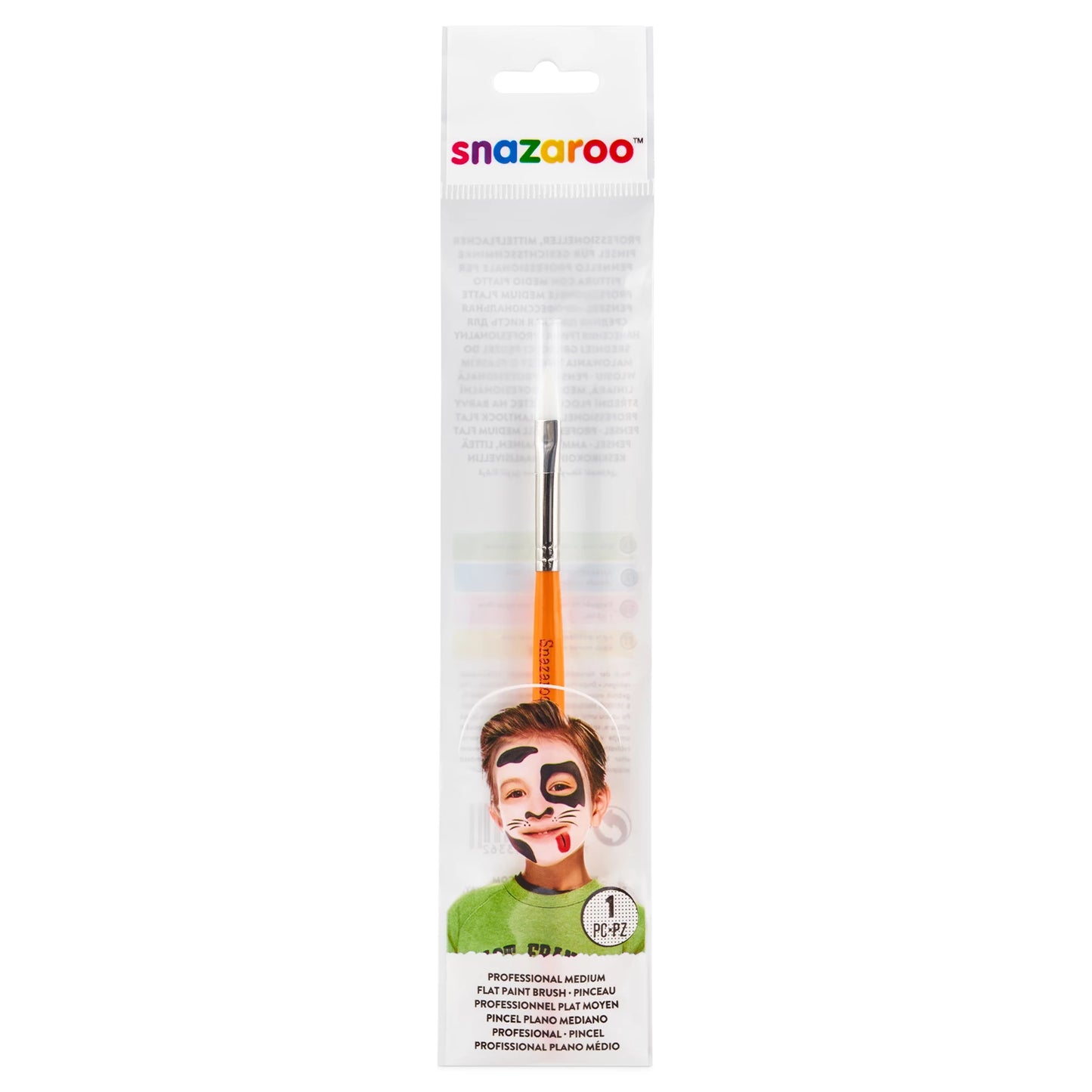 SNAZAROO FLACHPENSEL MITTEL, GELB