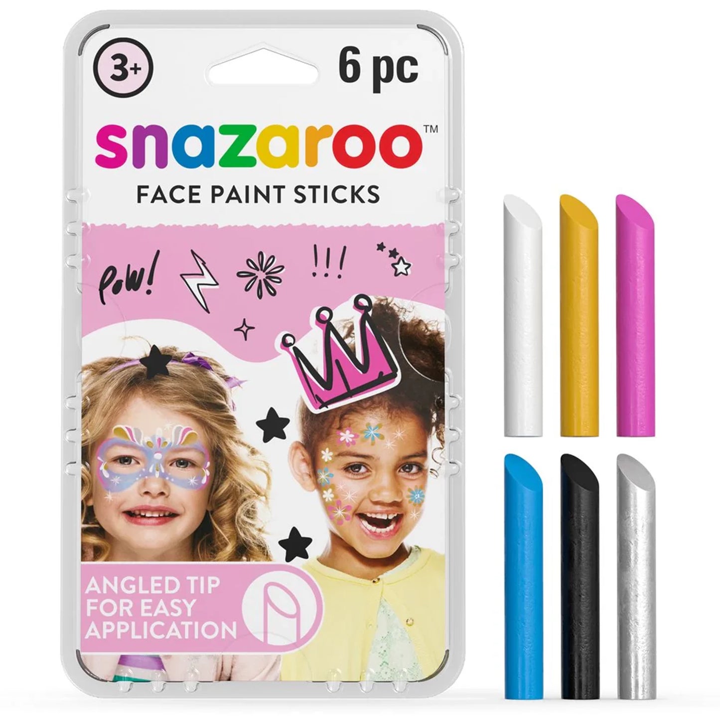 SNAZAROO 6 SCHMINKSTIFTE FÜR MÄDCHEN