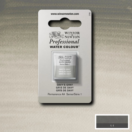AQUARELLE PRO. W&N 1/2 GODET GRIS DE DAVY