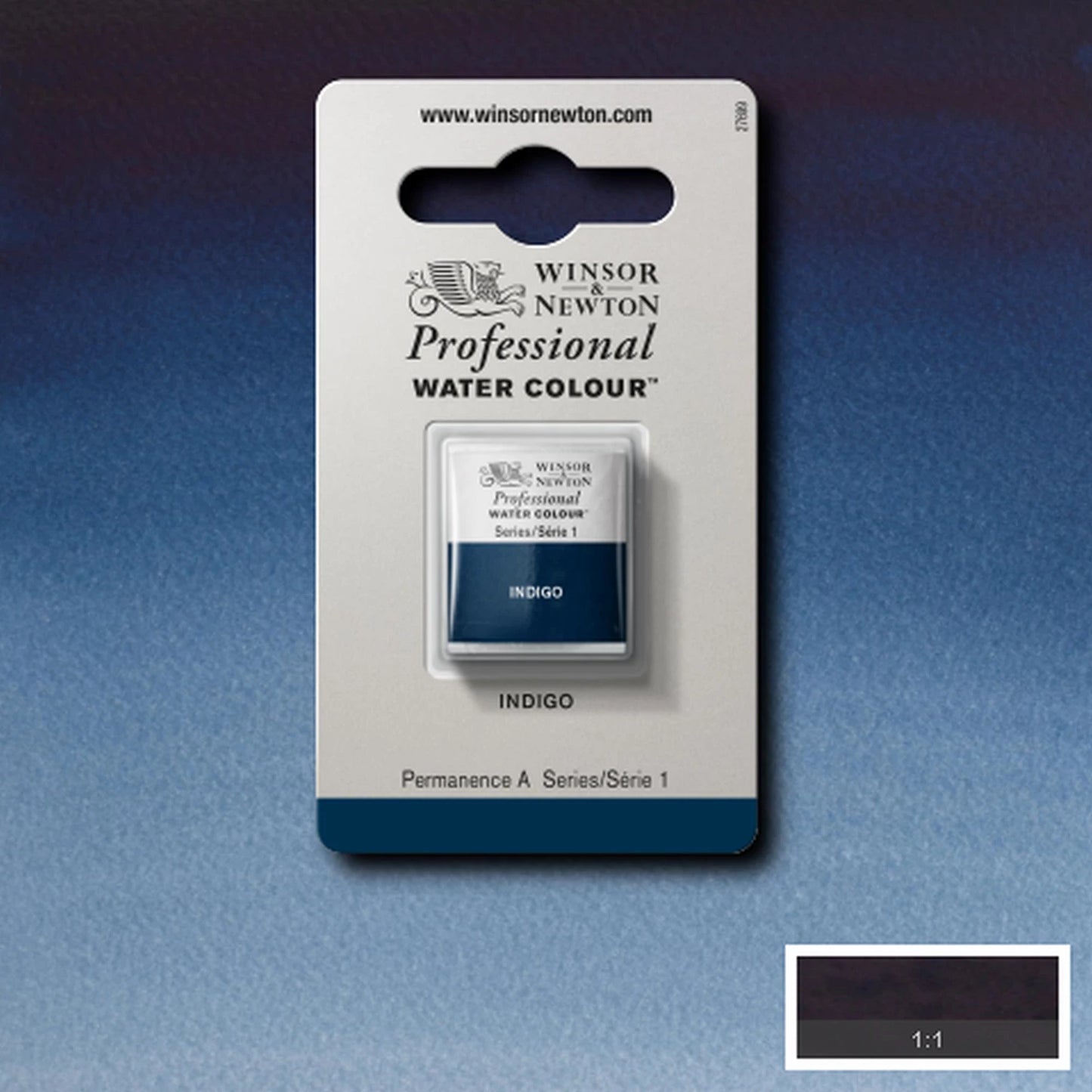 W&N PROF. AQUARELLE 1/2 GODET INDIGO