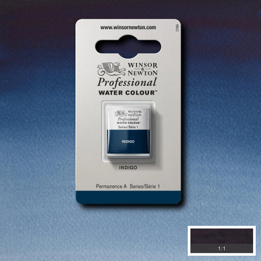 W&N PROF. AQUARELLE 1/2 GODET INDIGO