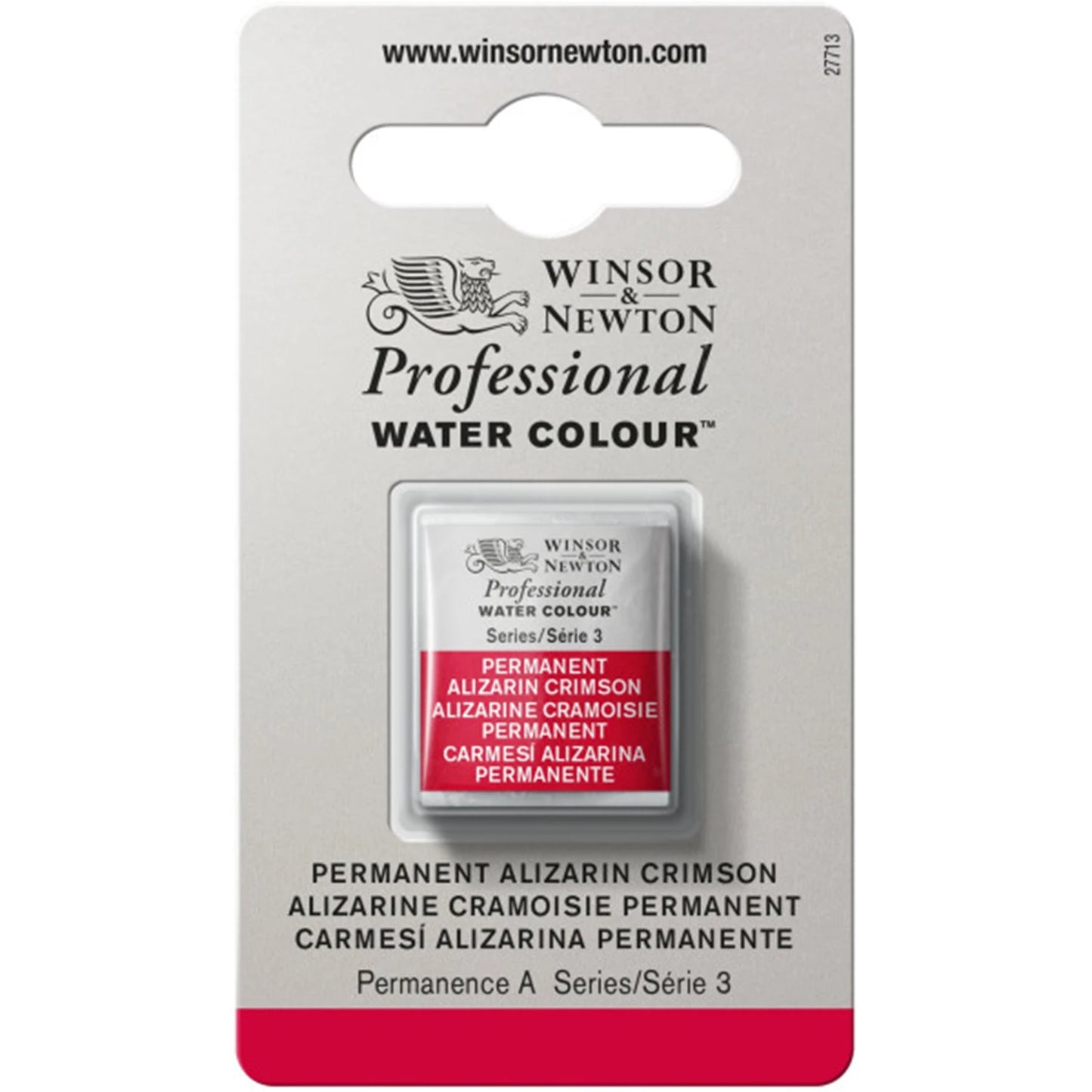 W&N PROF. AQUARELLE 1/2 GODET ROUGE D'ALIZARINE PERMANENT
