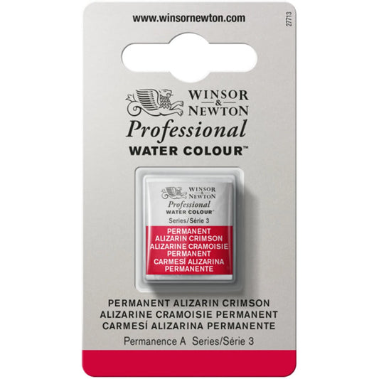 W&N PROF. AQUARELLE 1/2 GODET ROUGE D'ALIZARINE PERMANENT