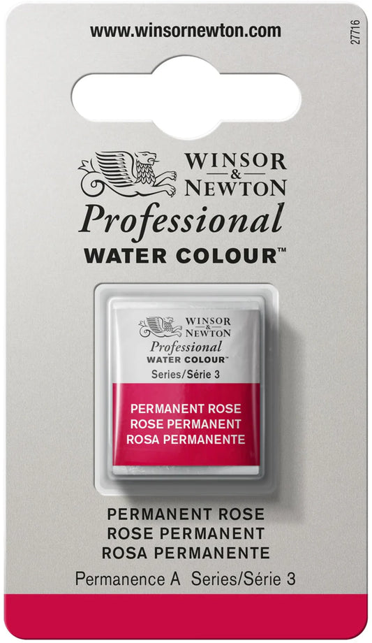 W&N PROF. AQUARELLE 1/2 GODET ROSE PERMANENT