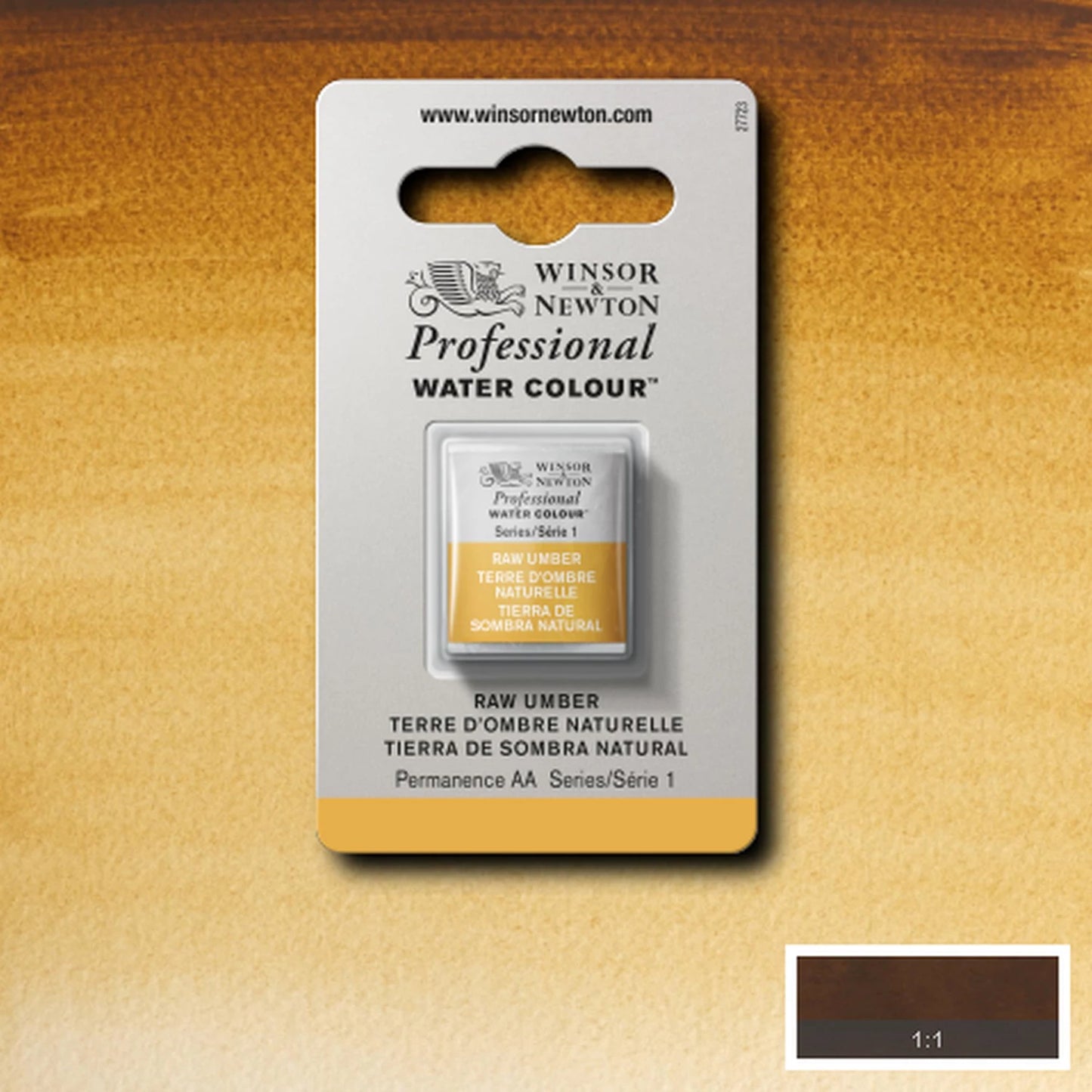 W&N PROF. AQUARELL 1/2 NÄPFCHEN NATÜRLICHE UMBER