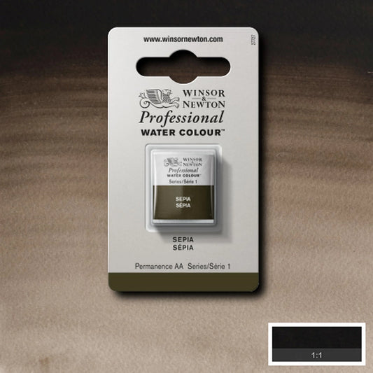 W&N AQUARELLE PROF. 1/2 GODET SÉPIA