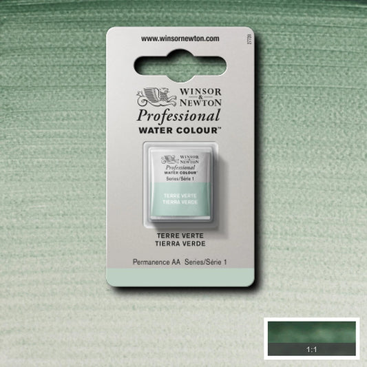 AQUARELLE W&N PROF. 1/2 GODET TERRE VERTE