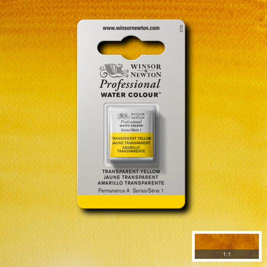 AQUARELLE W&N PRO 1/2 GODET JAUNE TRANSPARENT