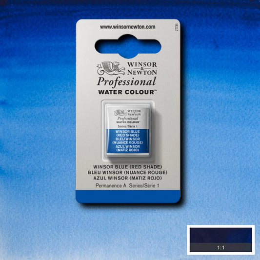 W&N PROF. AQUARELLE 1/2 GODET WINSOR BLEU (TEINTE ROUGE)