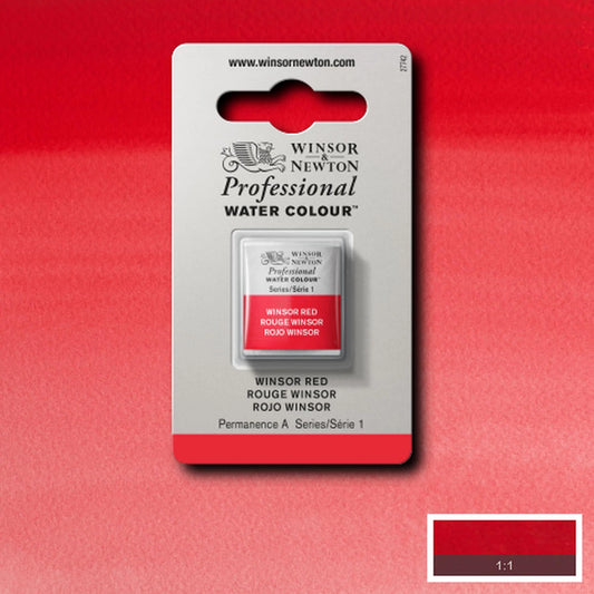 W&N PROF. AQUARELLE 1/2 GODET ROUGE WINSOR