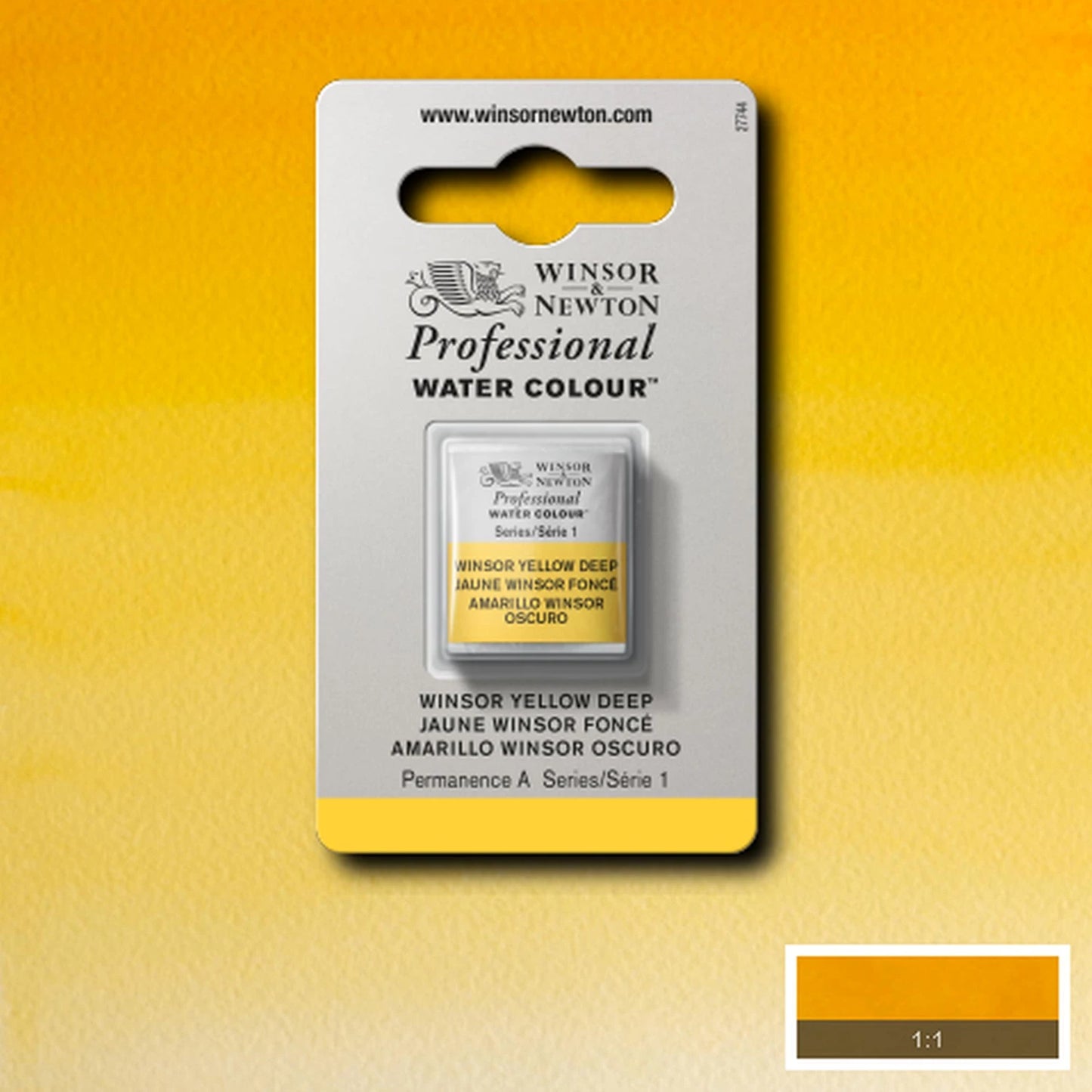 W&N AQUARELLE PROF. 1/2 GODET WINSORGELFB FONCÉ