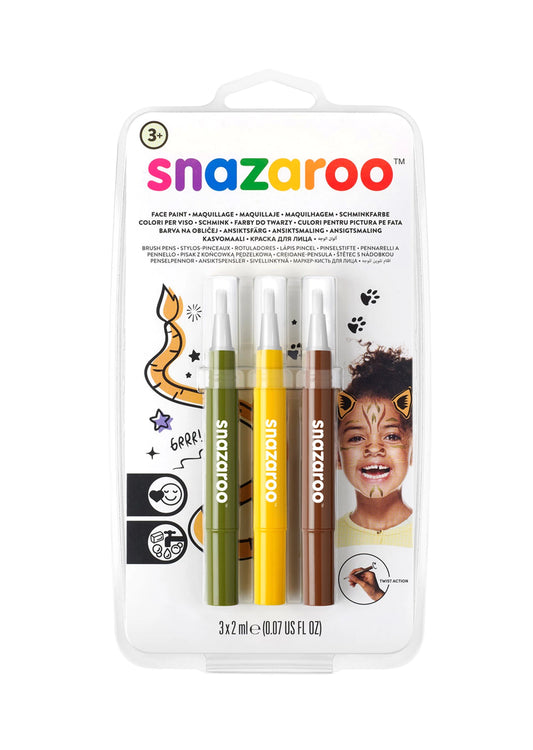 SNAZAROO ENSEMBLE DE 4 PINCEAUX JUNGLE