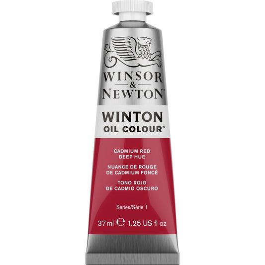 W&N WINTON HUILE TUBE DE 37 ML ROUGE CADMIUM FONCÉ