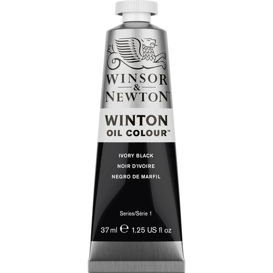 W&N WINTON HUILE TUBE DE 37 ML NOIR IVOIRE