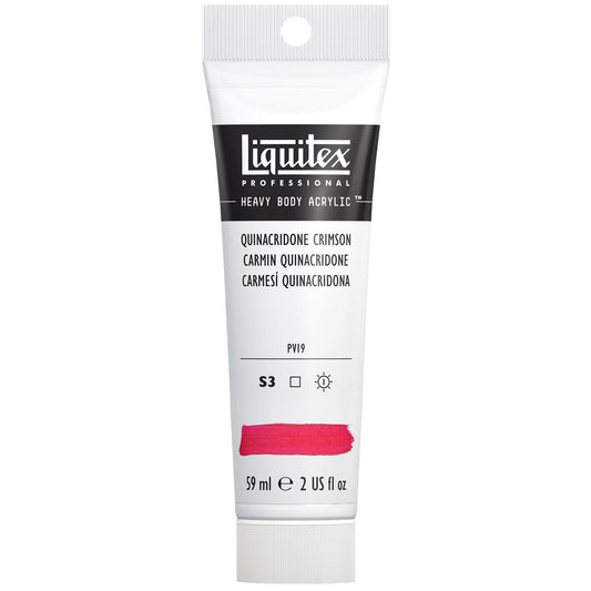 LQX PEINTURE ACRYLIQUE ÉPAISSE TUBE DE 59 ML QUINACRIDONE CARME