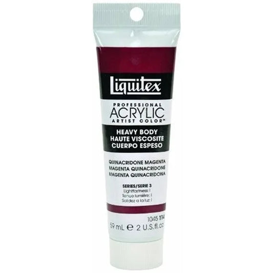 LQX PROF. PEINTURE ACRYLIQUE HEAVY BODY TUBE DE 59 ML QUINACRIDONE MAGENTA