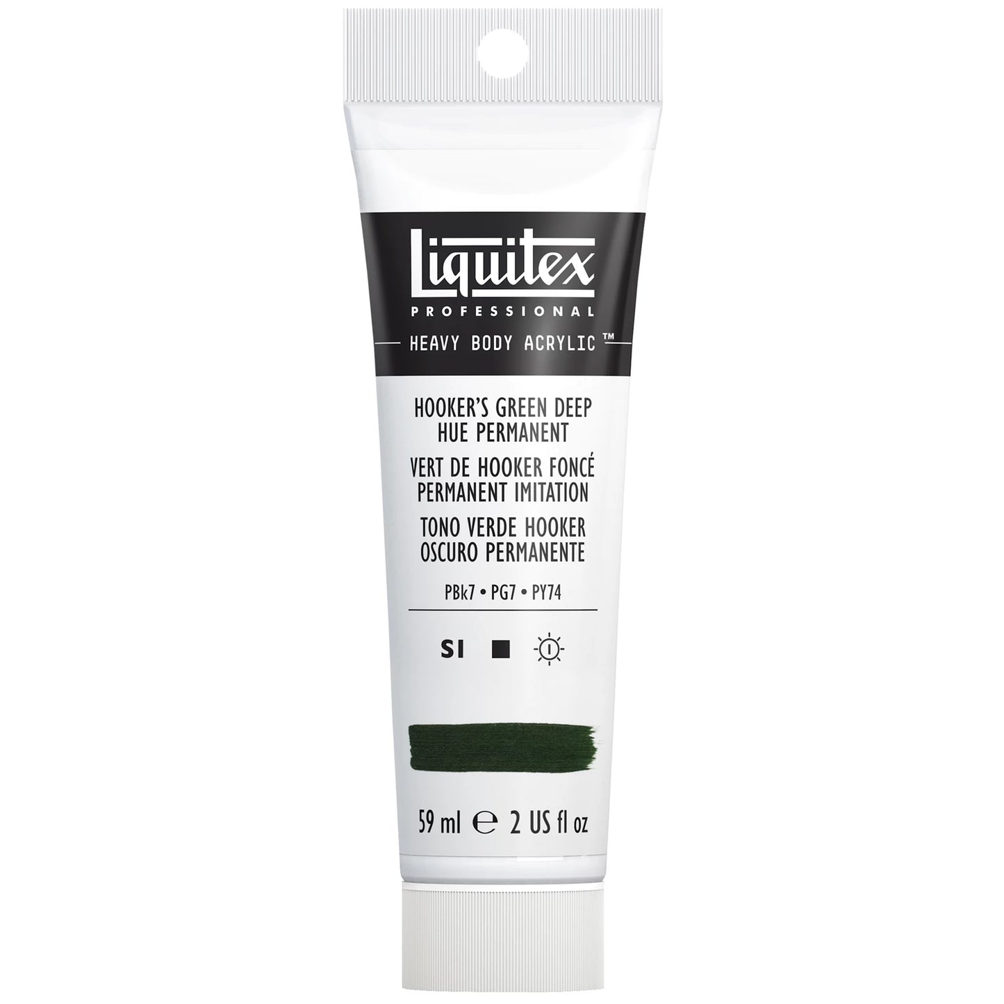 LQX PROF. PEINTURE ACRYLIQUE ÉPAISSE TUBE 59 ML VERT FONCÉ HOOKERS