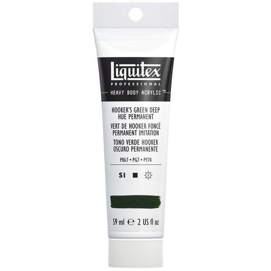LQX PROF. PEINTURE ACRYLIQUE ÉPAISSE TUBE 59 ML VERT FONCÉ HOOKERS