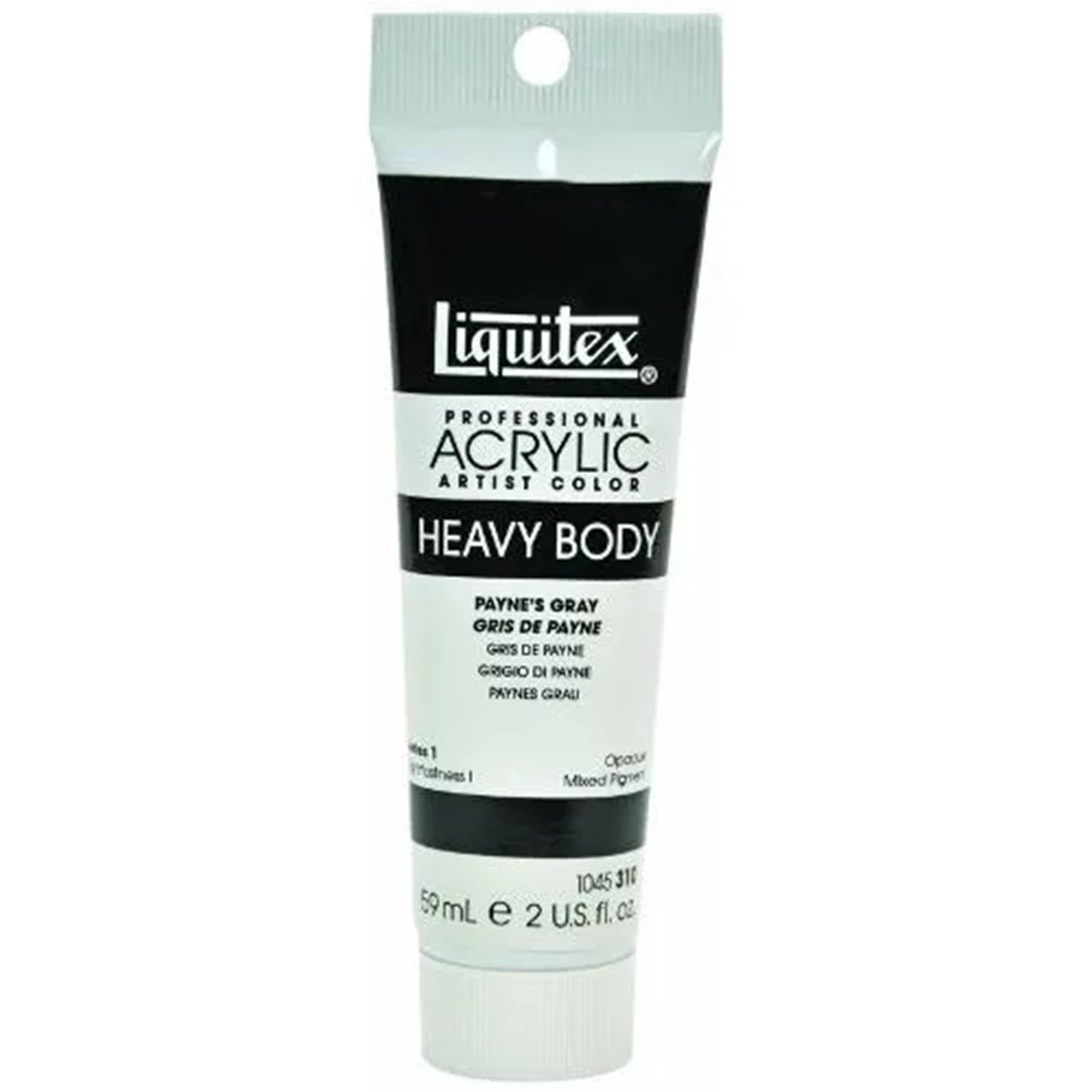 LQX PROF. PEINTURE ACRYLIQUE POUR CORPS LOURD TUBE DE 59 ML GRIS PAYNES