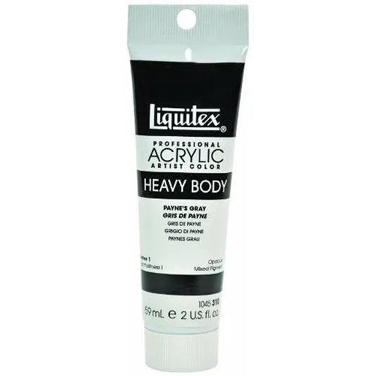 LQX PROF. PEINTURE ACRYLIQUE POUR CORPS LOURD TUBE DE 59 ML GRIS PAYNES