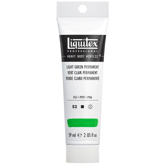 LQX PROF. PEINTURE ACRYLIQUE ÉPAISSE TUBE 59 ML VERT CLAIR PERMANENT