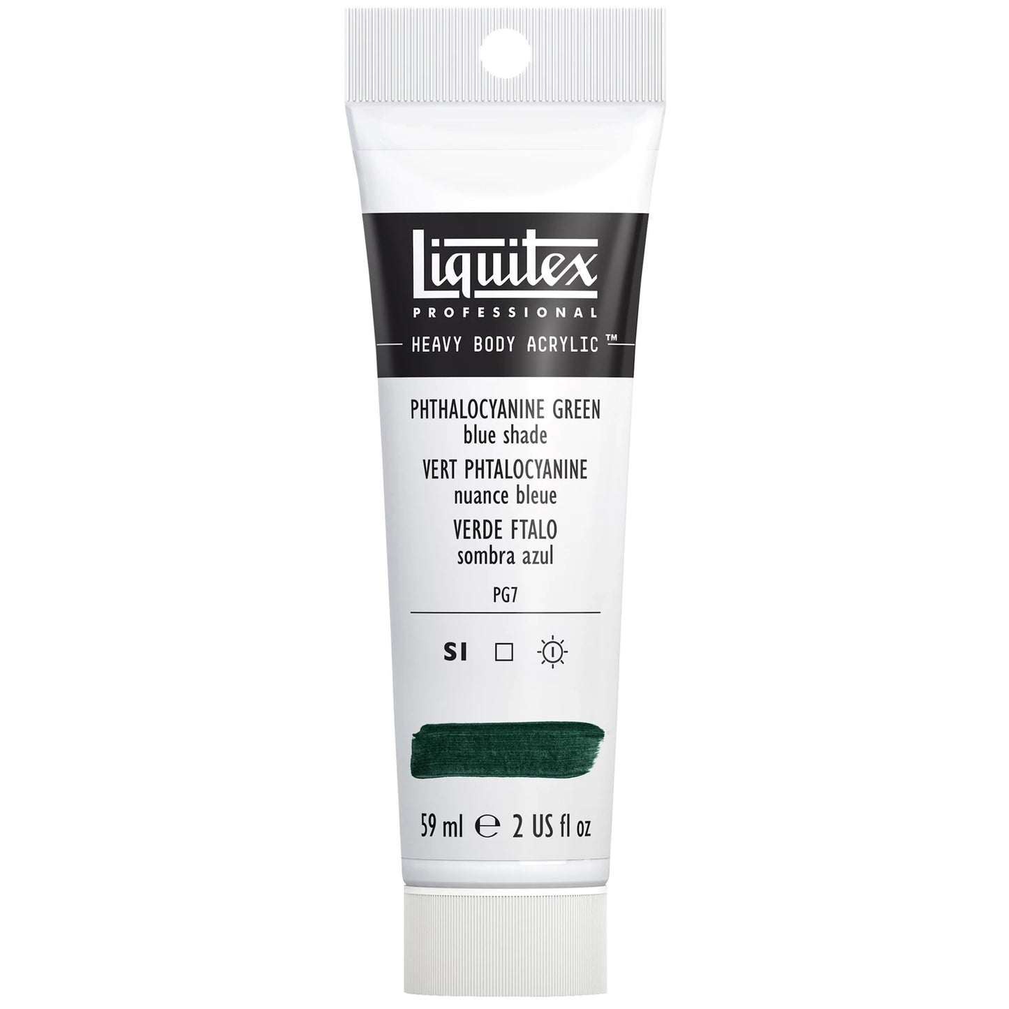 LQX PROF. PEINTURE ACRYLIQUE ÉPAISSE TUBE 59 ML VERT PHTALO (BLEU)