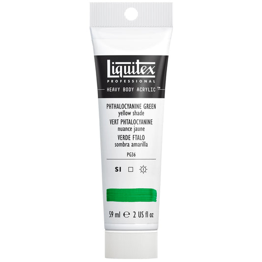 LQX PROF. PEINTURE ACRYLIQUE ÉPAISSE TUBE 59 ML VERT PHTALO (JAUNE)