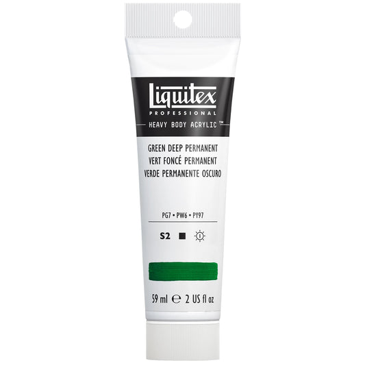 LQX PEINTURE ACRYLIQUE ÉPAISSE TUBE 59 ML VERT FONCÉ PERMANENT