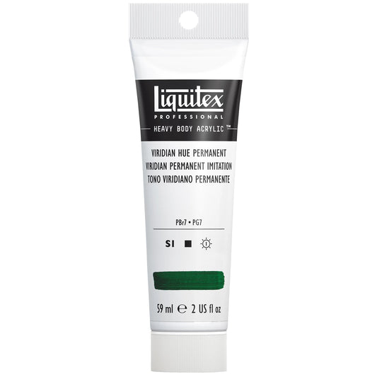Peinture acrylique LQX pour artistes - Tube de 59 ml - Vert viridien permanent
