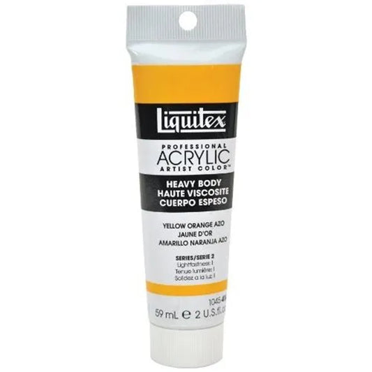 LQX PROF. PEINTURE ACRYLIQUE ÉPAISSE TUBE DE 59 ML JAUNE ORANGE AZO