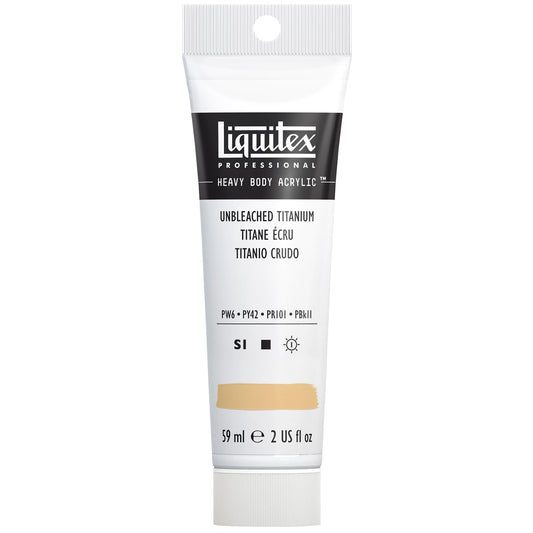 LQX PROF. PEINTURE ACRYLIQUE ÉPAISSE TUBE DE 59 ML TITAN BLANC DE TITANE