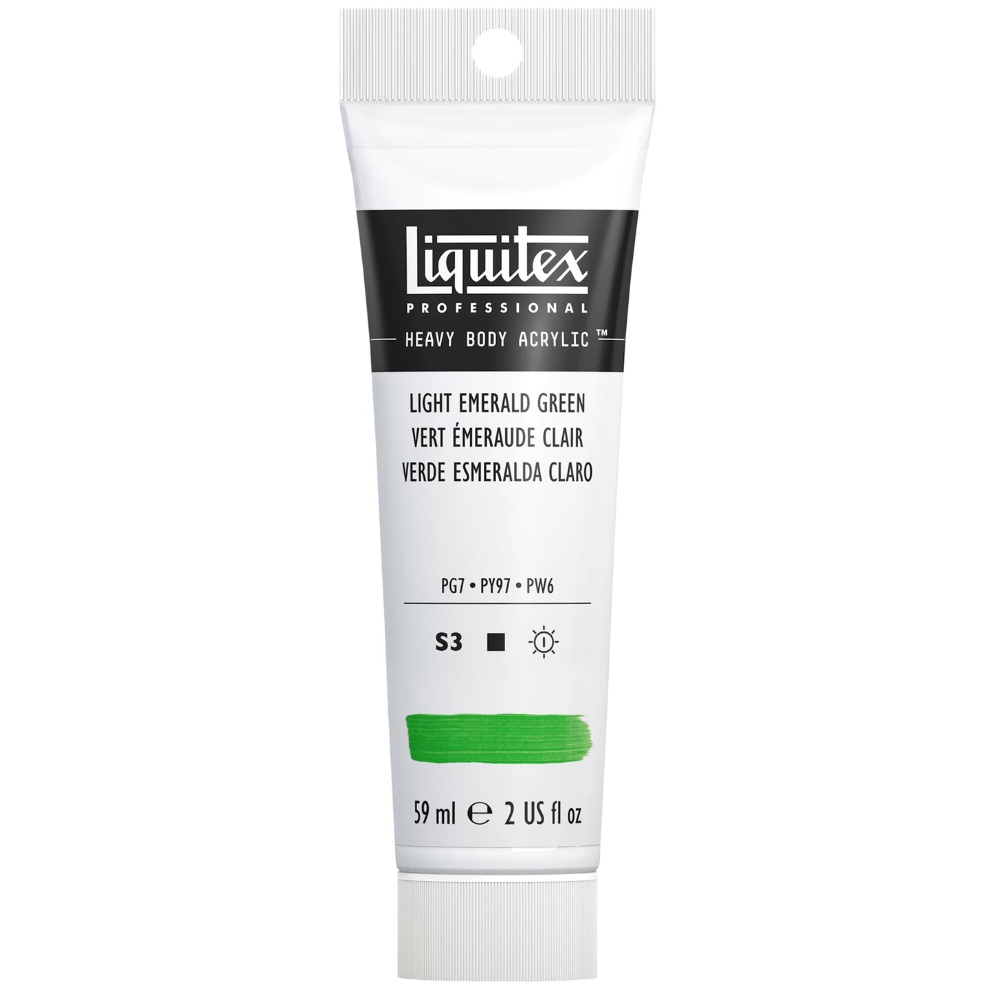 LQX PROF. PEINTURE ACRYLIQUE ÉPAISSE TUBE 59 ML VERT ÉMERAUDE CLAIR