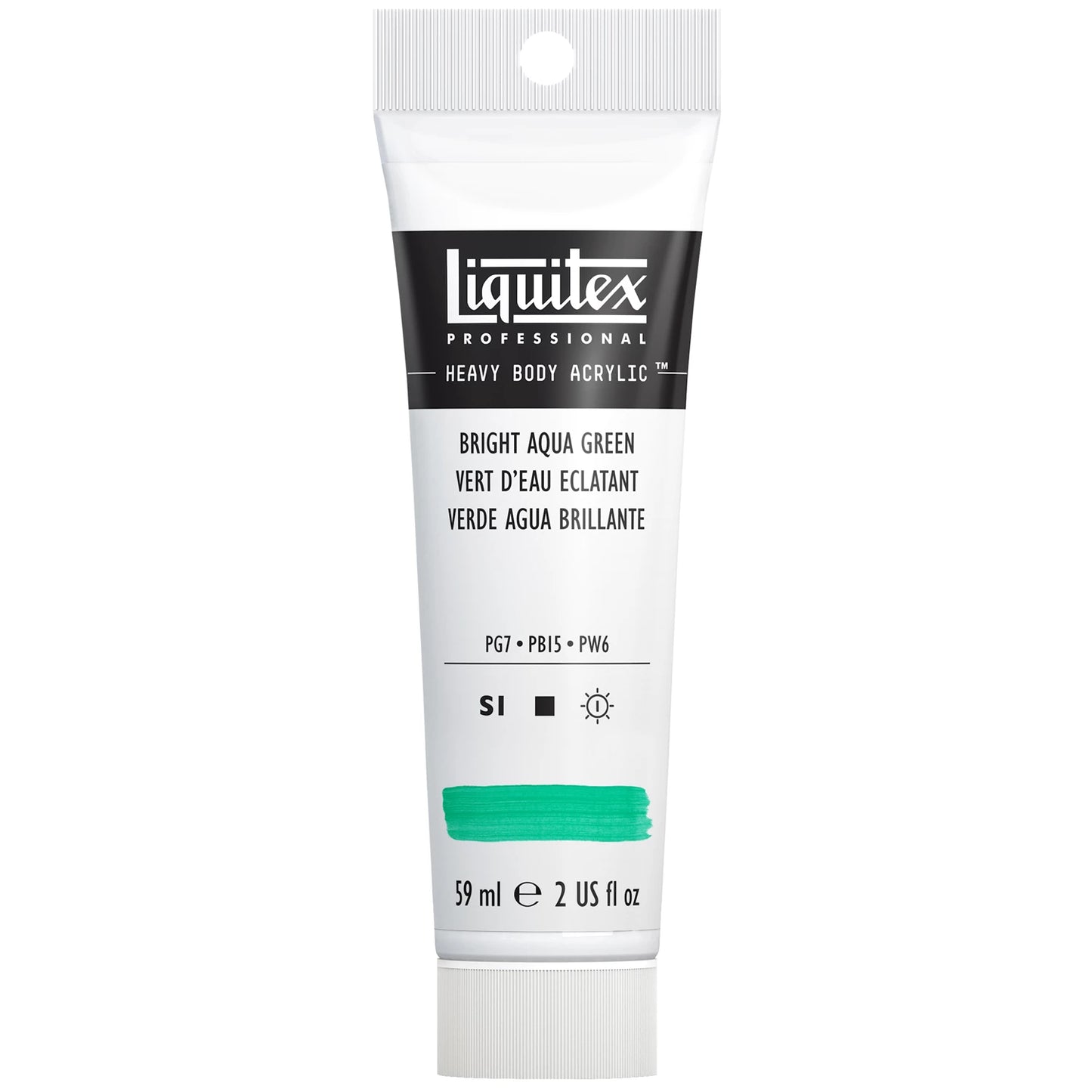 LQX PROF. PEINTURE ACRYLIQUE ÉPAISSE TUBE 59 ML VERT D'EAU LUMINEUX