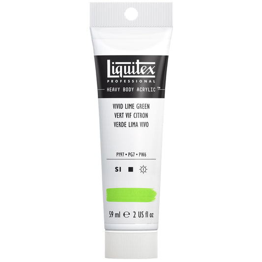 LQX PROF. PEINTURE ACRYLIQUE HAUTE VISCOSITÉ TUBE 59 ML VERT CITRON LEBHA