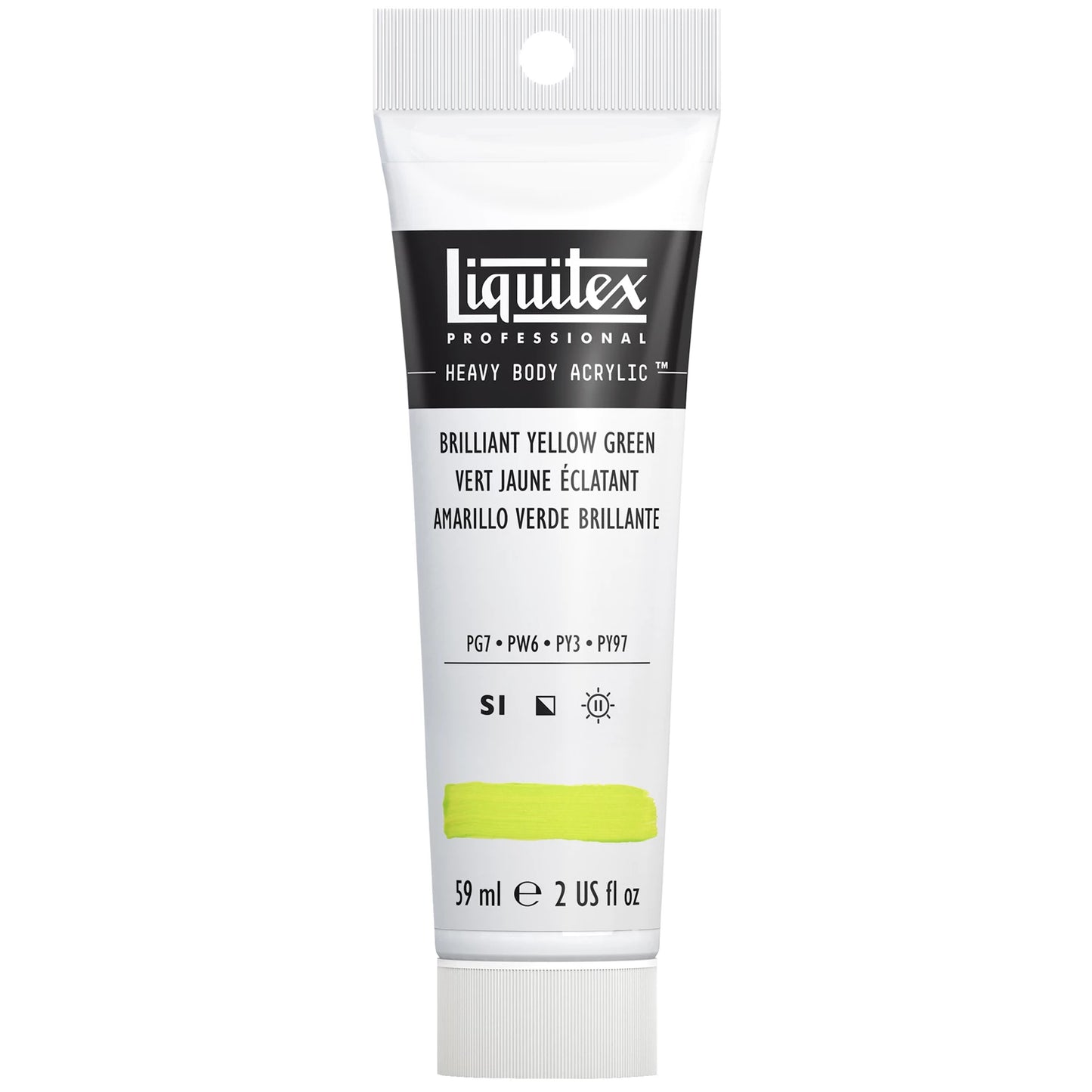 LQX PROF. PEINTURE ACRYLIQUE ÉPAISSE TUBE 59 ML JAUNE VERT BRILLANT